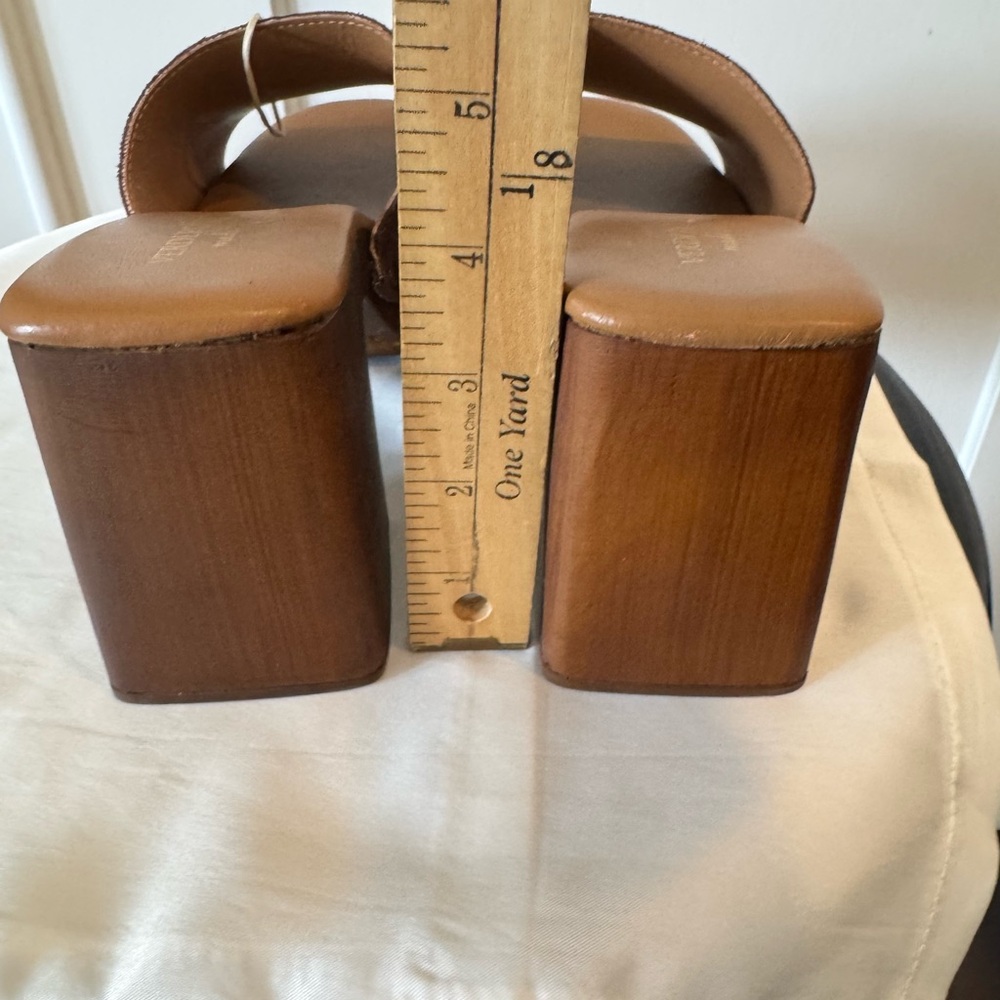 Italian Suede Genuine Leather Sandals Brown EU 41/US 9.5 NWT VERDEROSMARINO NEW - Picture 10 of 13